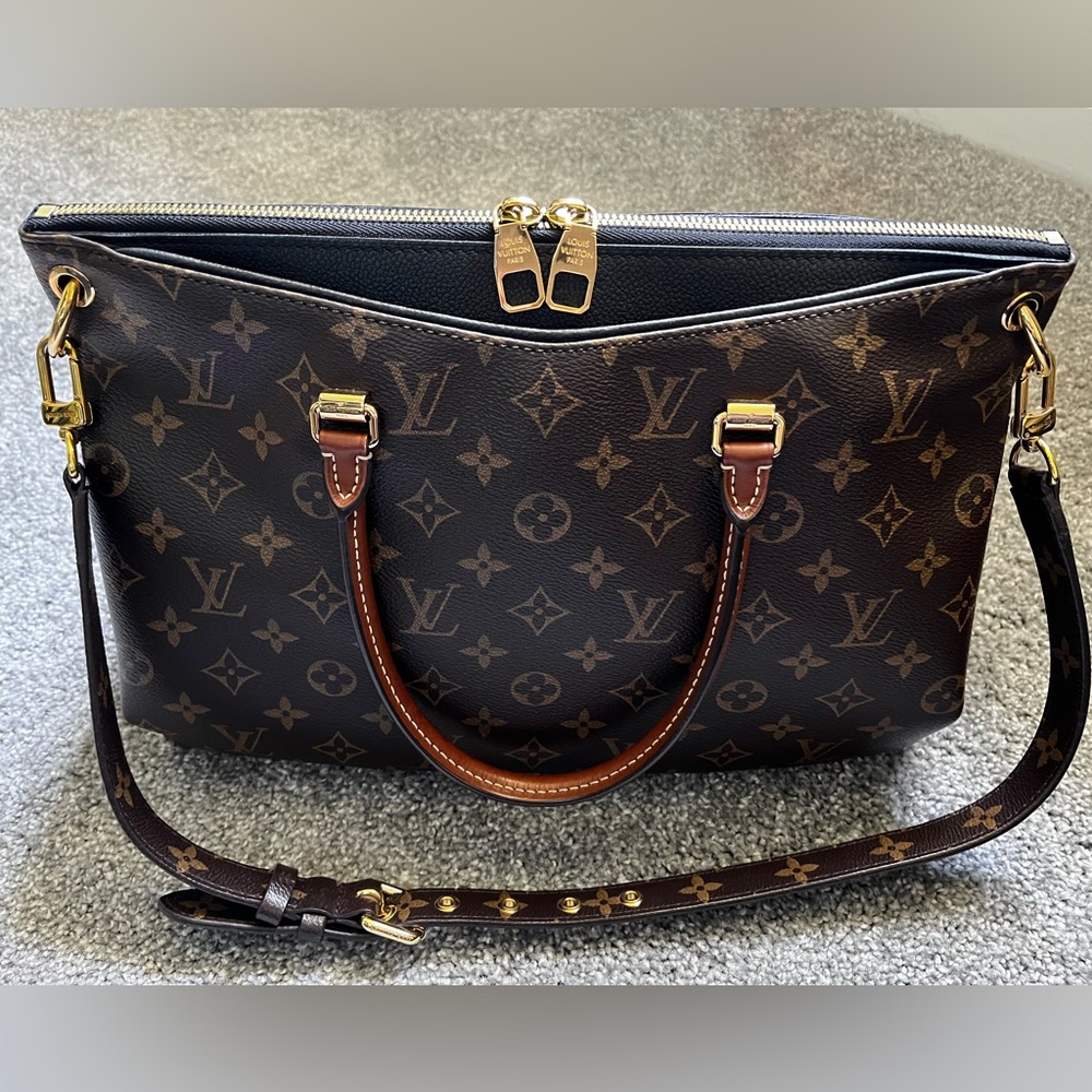Louis Vuitton Pallas Black Monogram Shoulder Bag